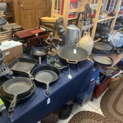 Vintage CAST IRON PANS & MORE ~ Wagner Griswold Lodge BSR