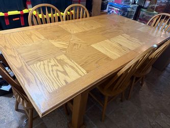 Custom handmade dining room set and hutch