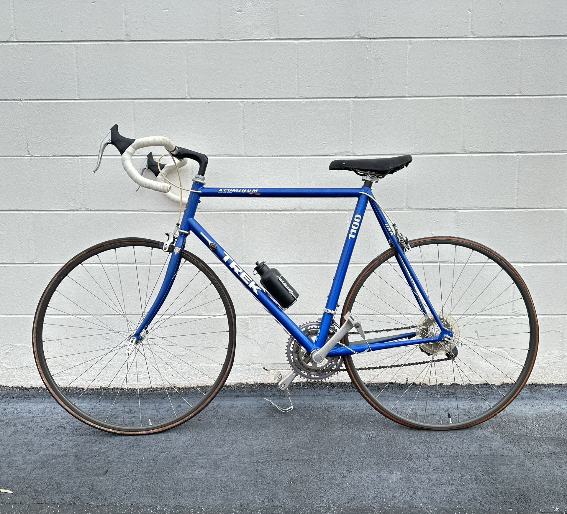 Trek Bicycle Blue And Bianchi Bike