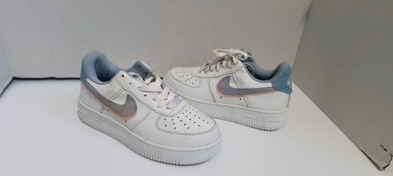 Women's Nike Air Force 1 LV8  Pink White Double Swoop Size 4