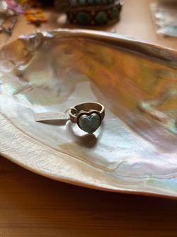 Sterling Silver Golden Hills Heart Turquoise Ring