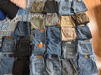 20+ pairs of jeans , many different brands , y2k , vintage