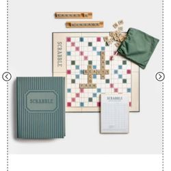 Scrabble Portable Board Game(Resemble Fabric Wrapped Hardcover Book)
