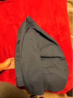 Navy blue jacket for suit