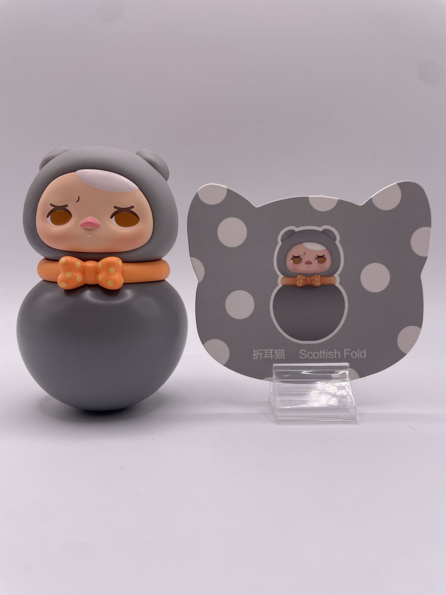 PUCKY Roly-Poly Kitty Series Figure-Scottish Fold