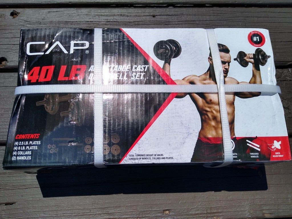 CAP 40 lb Adjustable Cast Dumbbell Set - BRAND NEW IN HAND!