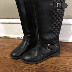 Girls Black Boots