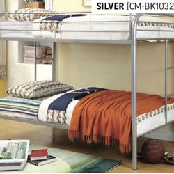 Bunk Bed Twin Over Twin With Mattress 