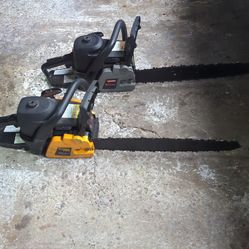 Two good running chainsaws