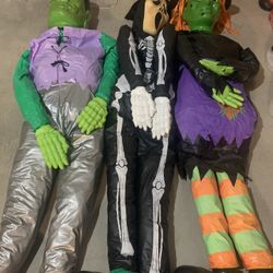 3 VINTAGE HALLOWEEN DUMMIES 