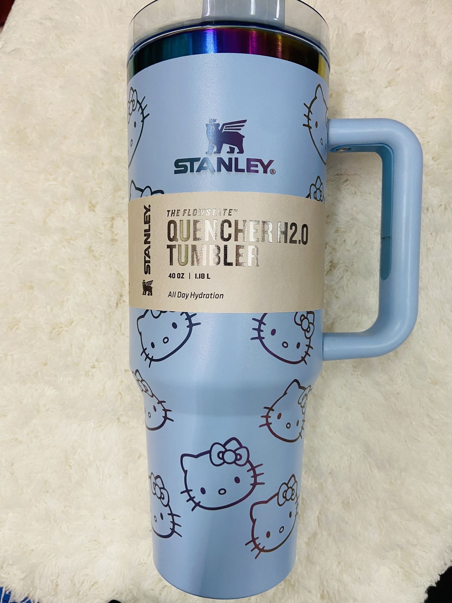 Light blue holographic Stanley