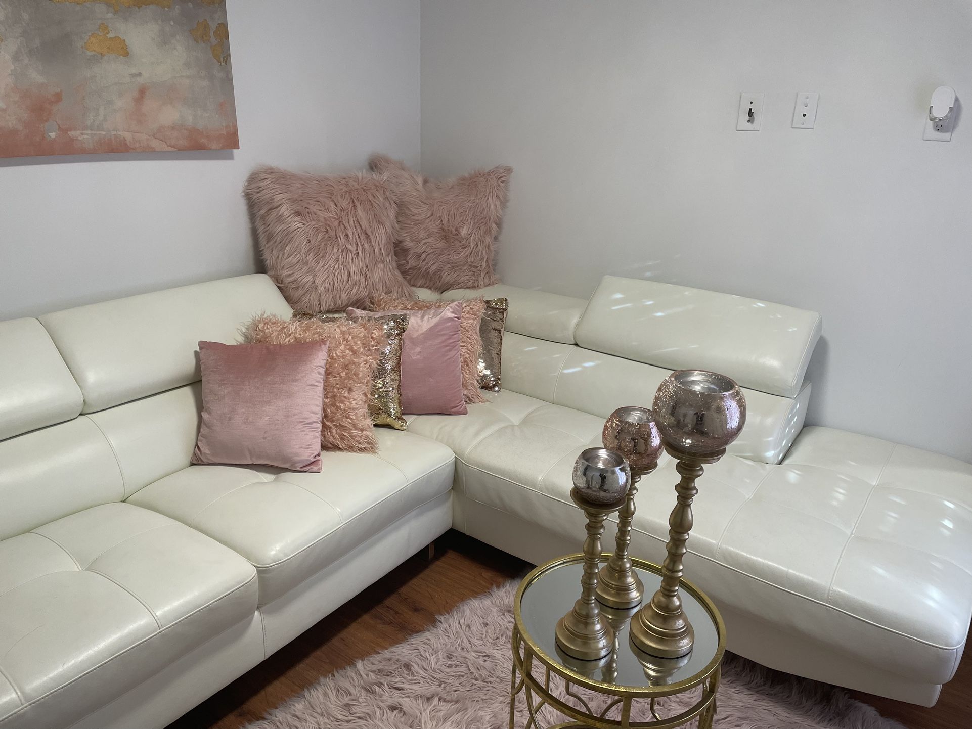 White Sectional 