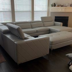 Sofa with Storage Ottoman