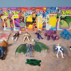 Vintage Marvel Toy Lot including Thing Archangel Weapon X Punisher Sentinel and more! ++