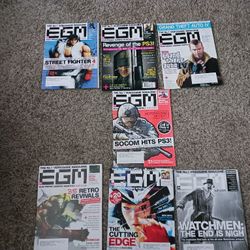 Lot of 7 Electronic Gaming Monthly 2008 EGM Magazine ■Street FIGHTER IV ■GTA IV