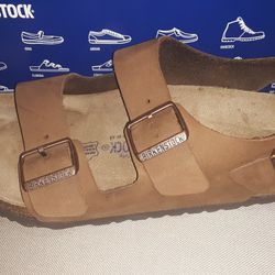 Birkenstock Milano Soft Footbed size 10 light brown/tan