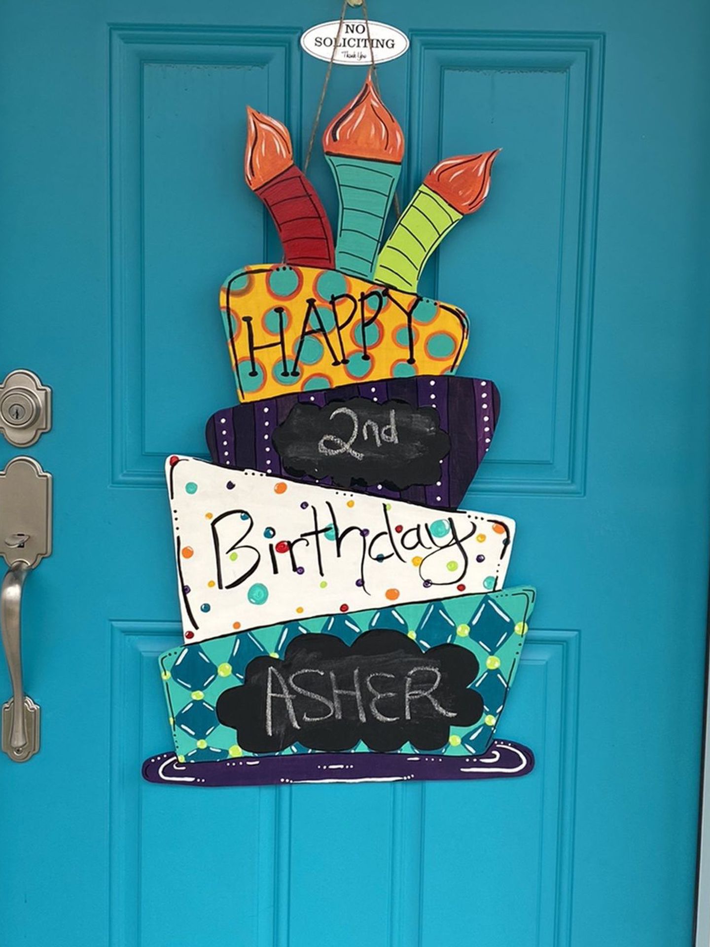 Birthday Cake Door Hanger 