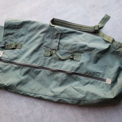 Army Military Backpack Style Duffel Bag With Side Zipper