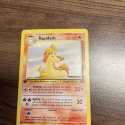 1st Edition Rapidash Plus 3 Other Vintage Pokémon Cards