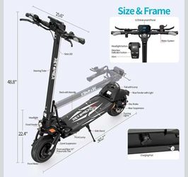 Electric Scooter Dual Motor 50Mph