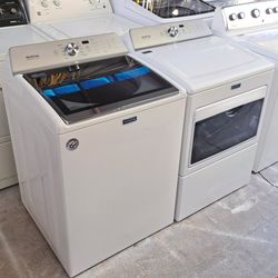XL MAYTAG WASHER AND GAS DRYER//LAVADORA Y SECADORA,,60 DAYS WARRANTY,,"FREE DELIVERY LOCAL GRATIS."