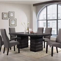 Jackelinne Solid Wood Dining Table