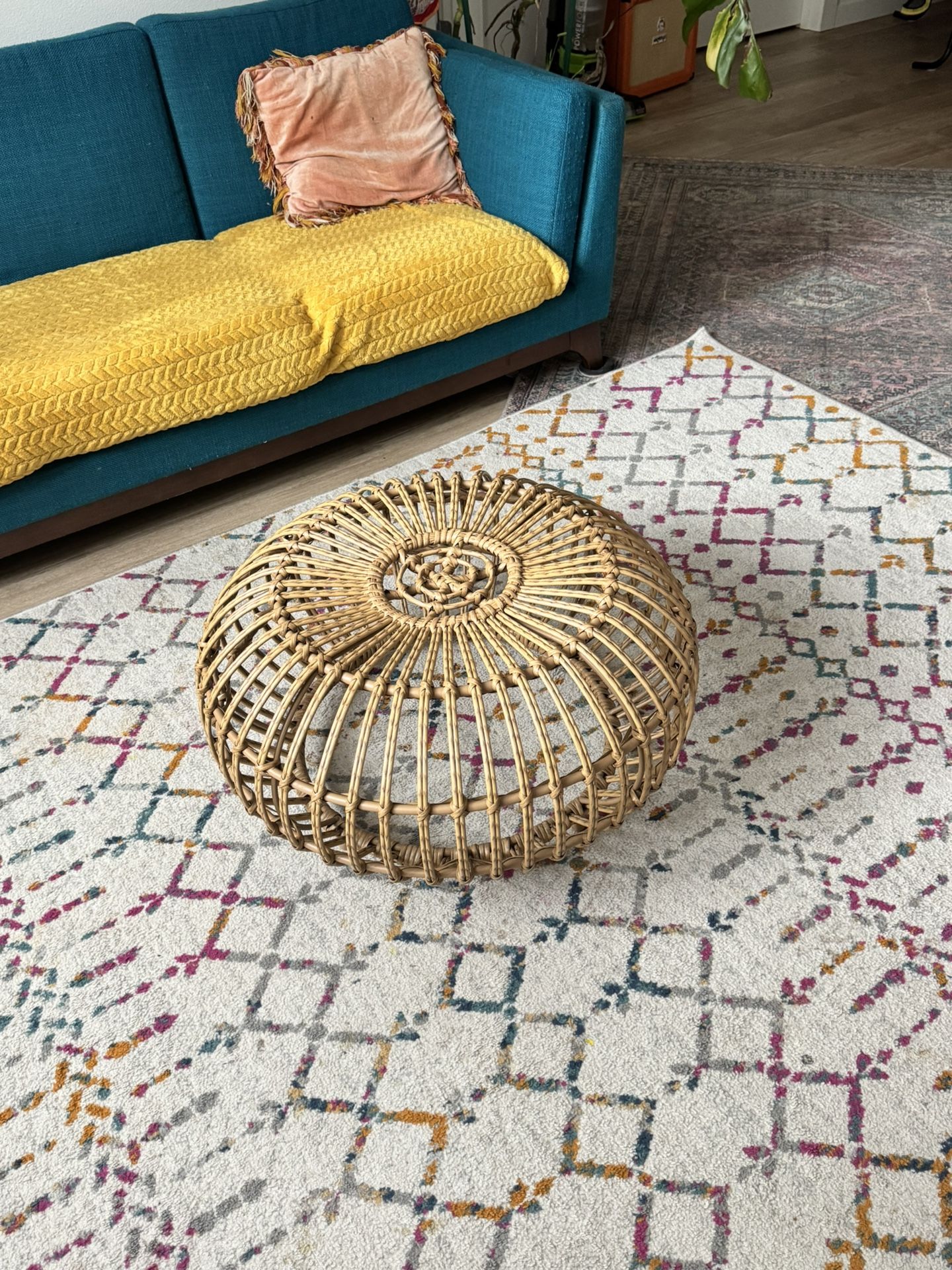 Woven Basket Table