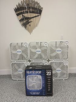 8 Hurricane 20” Fans — New — Whole Lot