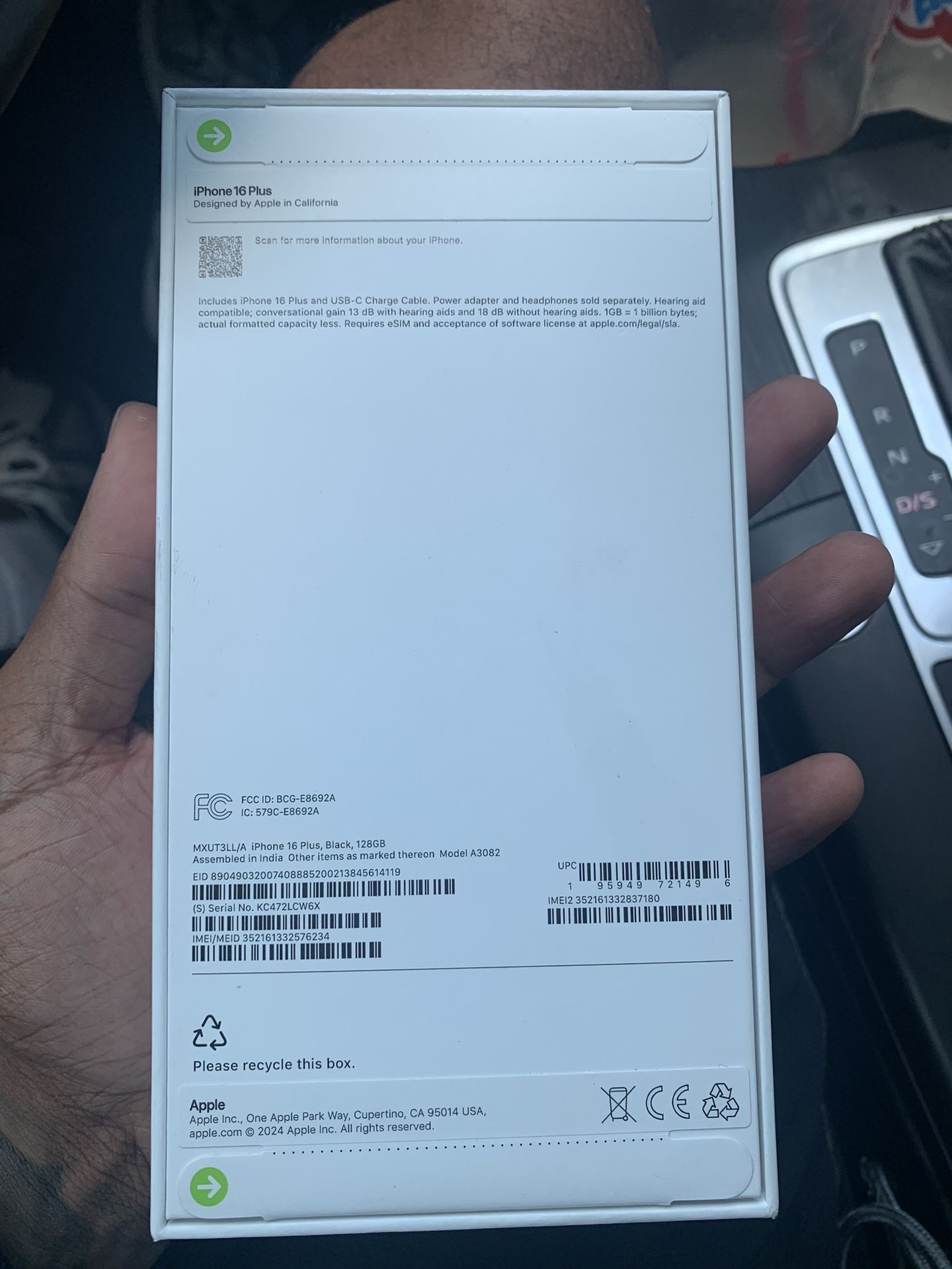 Brand New 16+ 128gb Sealed