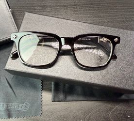 Chrome Hearts 2273 53□18-138 Black Full Rim Eyeglasses Frames Metal/Plastic