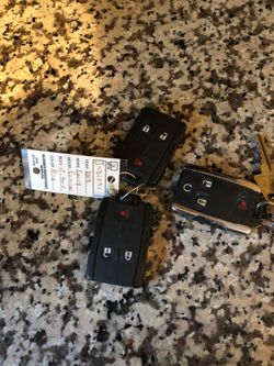 2018 Chevy remotes