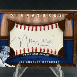 2005 Upper Deck Signatures Sweet Spot Classic #WI Maury Wills Auto