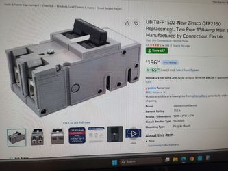 Connecticut Electric 150 Amp Two Pole Circuit Breaker