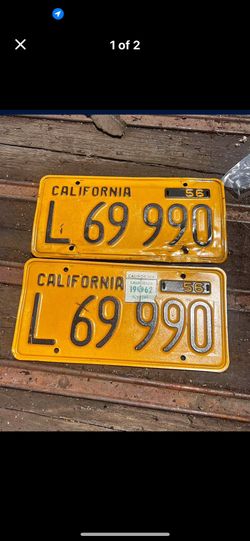 CALIFORNIA YOM PLATES