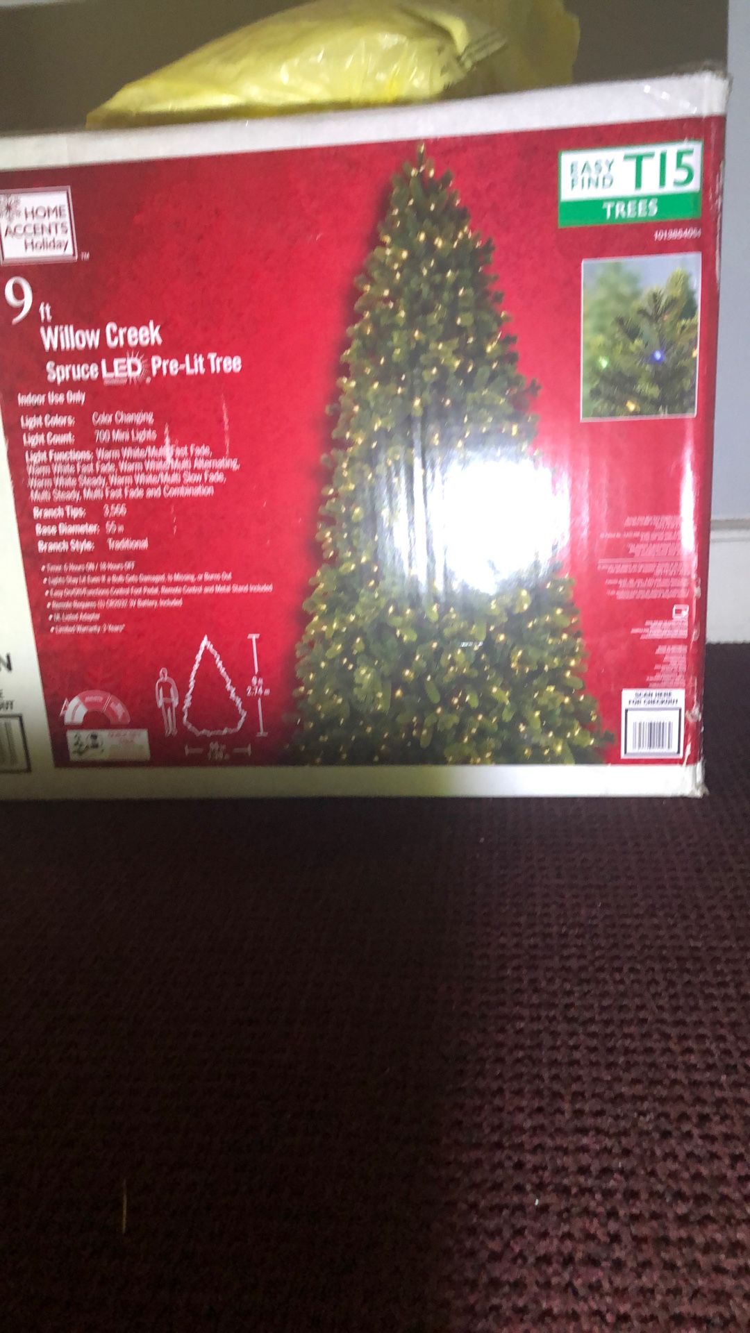 Willow Creek Spruce  LED Pre Lit Tree. 9feet