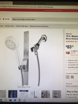 Waterpik 18in.Magnetic Shower Slower Slide Accessory Kit in Chrome I have Four