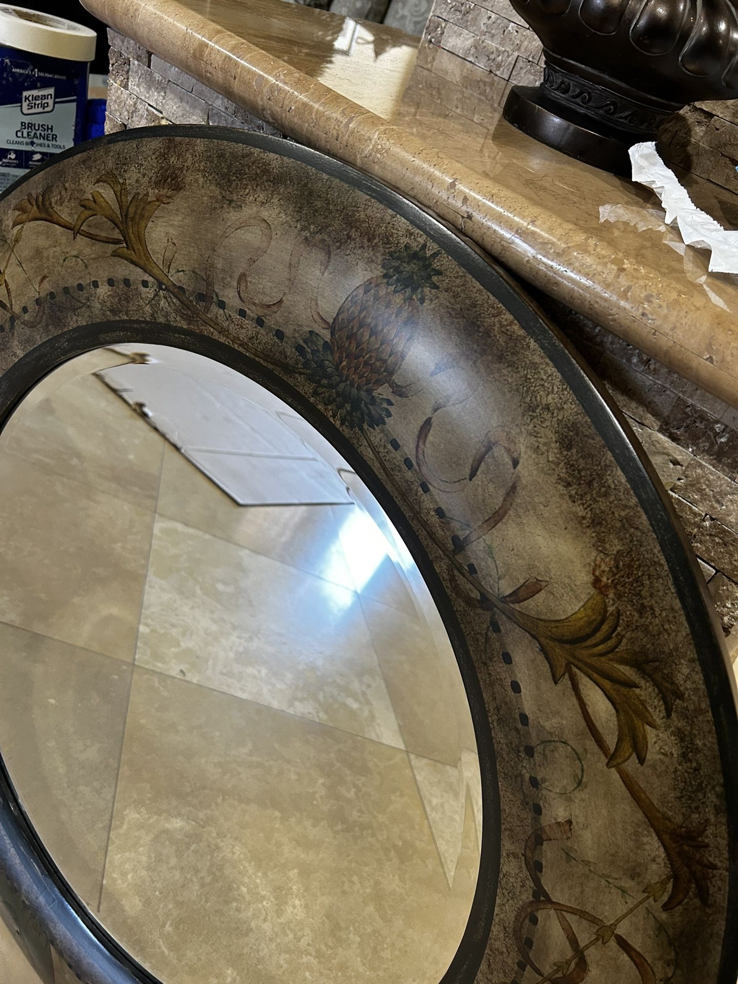 Round Mirror One of a kind safari