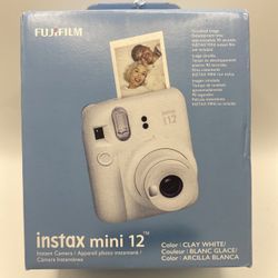 Instant Film Camera Fujifilm Instax Mini 12 Clay White