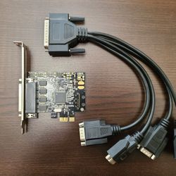 Syba 4 Port DB9 Serial PCI-Express 2.0 x1 Card - SD-PEX15011