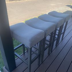 Comfortable Padded Stools – Set of 4