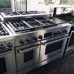 Jenn Air 48” Stainless Steel Gas Range Stove 