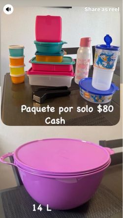 Tupperware paquete por solo $80