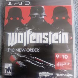 Wolfenstein The New Order PS3 Factory Sealed 