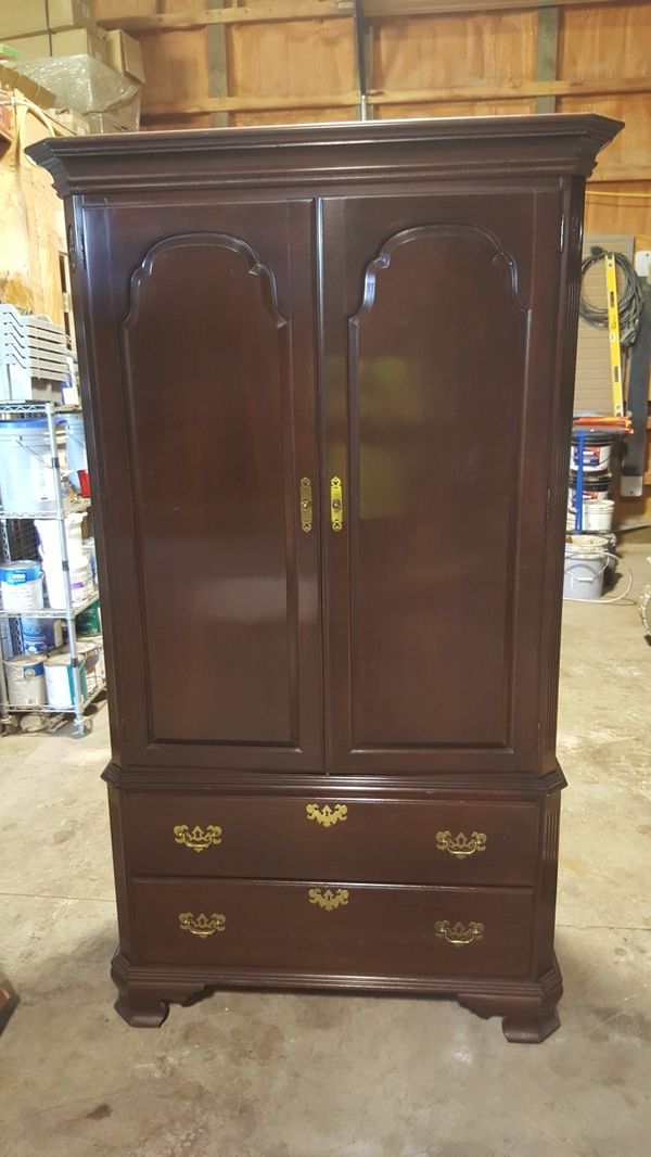 Ethan Allen Georgian Court Dresser Armoire Chest For In Ethan Allen Georgian Court Dresser Armoire Chest