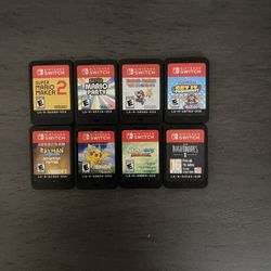 8 Nintendo Switch Games – Mario, Pokémon, WarioWare & More (All Loose, Fully Working) PRICE IN DESCRIPTION 