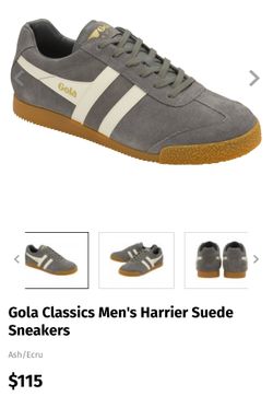 Gola Men’s Harrier Sneakers - Size 11 (Ash/Evru)