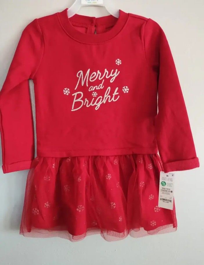 CARTER'S TODDLER RED DRESS SIZES 2Tand 3T.... CHECK OUT MY PAGE FOR MORE ITEMS