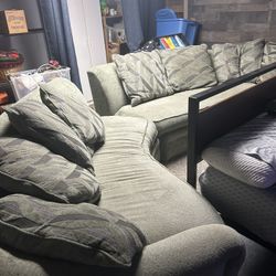 Large Sectional With Ottoman 