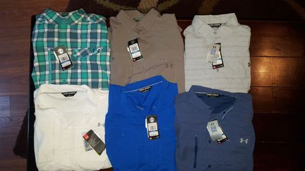 BRAND NEW UNDER ARMOUR FISHING SHIRTS