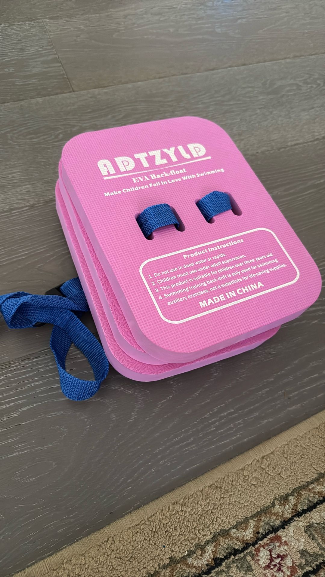 Kids Pink Swimming Back Float